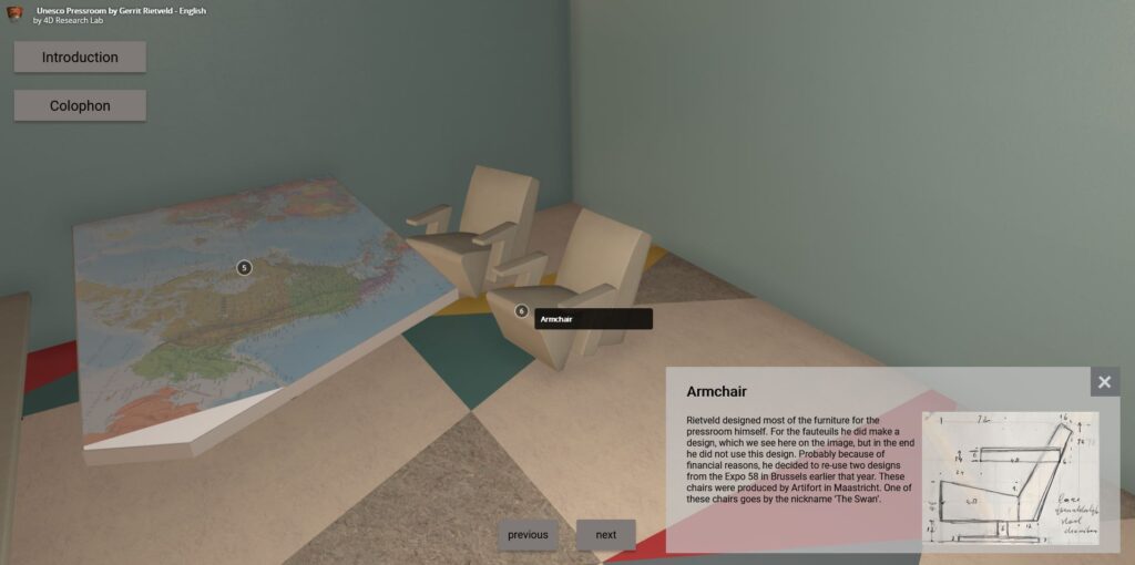 Screen capture of the virtual tour